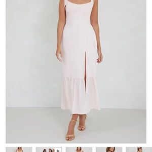 Park and fifth Adelaide dress, pink prosecco